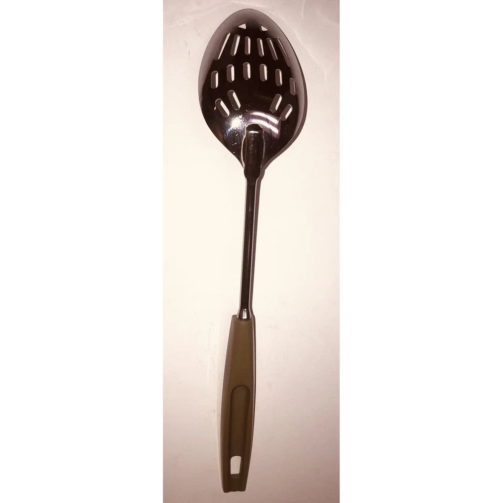 Vintage EKCO Slotted Serving‎ Spoon 12